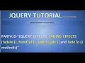 Part 15 - Jquery Effects