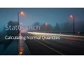 Normal Quantiles StatCrunch