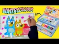 Bluey Giant Coloring Pages Art Activities Using Watercolors Crayons Markers