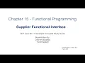 Functional Programming Part 1 - Supplier Interface