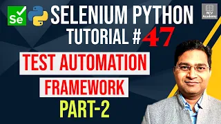 Selenium Python Tutorial - Create Test Automation Framework