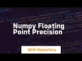 numpy floating point precision