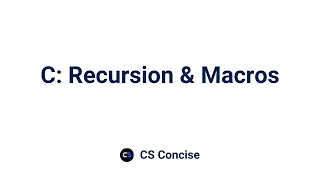 11 C Recursion Macros Programming Fundamentals