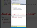 Fixing Ambiguous Column Name Errors Easily