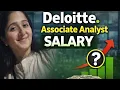 Deloitte Associate Analyst Salary in India