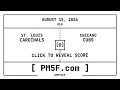 St Louis Cardinals STL Chicago Cubs CHC MLB Final Box Score AUGUST 15 2026