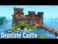 Minecraft How to build a Deepslate Castle Tutorial part1