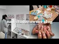 life of a nail studio owner in nyc secret santa nail supply haul taking clients
