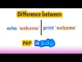 Difference between echo and print in php tamil How to print string or value in php Parallel Code