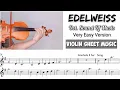 Download Lagu [Free Sheet] Edelweiss - Sound Of Music [Violin Sheet Music]