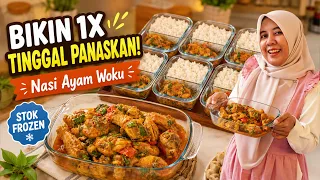 TINGGAL PANASKAN, LANGSUNG MAKAN‼️  1 KG AYAM JADI STOK FROZENNASI AYAM WOKU KEMANGI