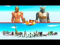 Download Lagu Achilles \u0026 Ghor Hammer vs Boss \u0026 MiniBoss - Animal Revolt Battle Simulator