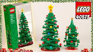 Le SAPIN DE NOEL LEGO 40513: Une Merveille! Un set 2 en 1: soit un grand ou deux petits
