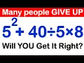 This Simple Math Problem Will Surprise You