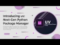 Meet uv The Fastest Python Package Manager Ever