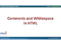 016-Comments and Whitespace in HTML