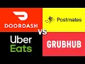 DoorDash vs Postmates vs Uber Eats vs Grubhub