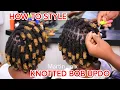 Elegant Barrel Roll Bob Tutorial Loc Knots Bob Short Loc styles