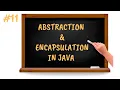 Abstraction Encapsulation in Java Java Tutorial for Beginners in Tamil
