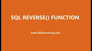 SQL REVERSE Function