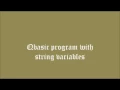 Qbasic tutorial with string variables