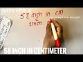 58 Inch In Centimeter Cm To Feet Inch 58 Inch In Cm