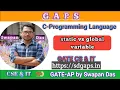 7 8 Static vs Global Variable In C Program GATE C Program By Swapan Das