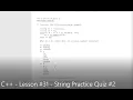 C - Lesson