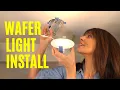 Recessed Light Installation The BEST LED Wafer Light Is