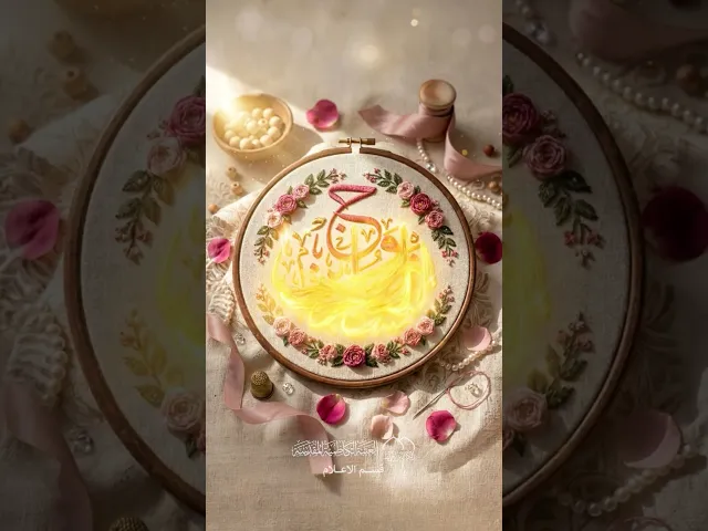 ⁣حين اجتمع النور بالنور في بيت علي وفاطمة وُلدت أعظم معاني السكينة والمودة.