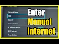 How to Enter in a Manual Internet Connection for Wifi on Nintendo Switch