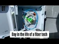 A Day in the Life of a Fiber optic Technician vlog 01