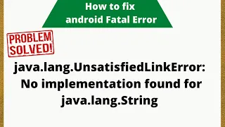 Android Studio - How to fix java lang UnsatisfiedLinkError
