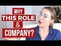 How to Answer Why Do You Want to Work Here