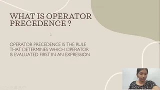 Operators Precedence and Associtivity in Python