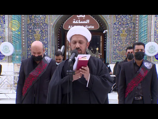⁣منتسبو العتبة العلوية يحيون ذكرى وفاة السيدة زينب (سلام الله عليها) في الصحن الحيدري الشريف