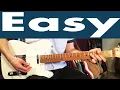 How To Play Easy On Guitar The Commodores Guitar Lesson Tutorial