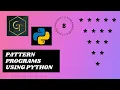 Python Python Pattern Programs Printing Stars in Pyramid Shape
