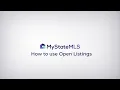 HOW TO USE MY STATE MLS OPEN LISTINGS