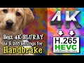 Best Optimal Handbrake Settings to convert 4K BLURAY to H 265 HEVC on Mac Windows Linux - JULY 2023
