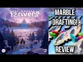 12 Rivers Board Game Review - Marble Drafting