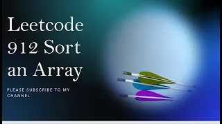 Leetcode 912 Sort an Array