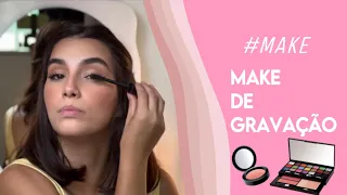 MINHA MAQUIAGEM DE GRAVAÇÃO!