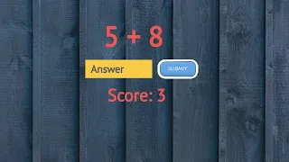 Addition game in JavaScript