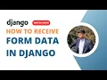 How to receive html form data in Django GET VS POST request in Django