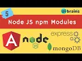 Angular 8 Online Training DAY 5 Node JS npm Modules Ui Brains NAVEEN SAGGAM
