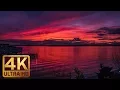 Sunsets in Seattle - 1 Hour 4K Relax Ambient Music for Sleep Relaxation Destress Insomnia