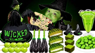 💚Wicked Green Matcha food Mukbang💚 엘파바 초록지니의 말차 디저트 먹방 JiniYum 지니얌