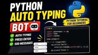 Python Se Auto Typing Bot Banaye PyAutoGUI Tutorial for Beginners