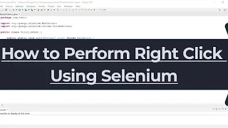 How to Perform Right Click in Selenium WebDriver 4